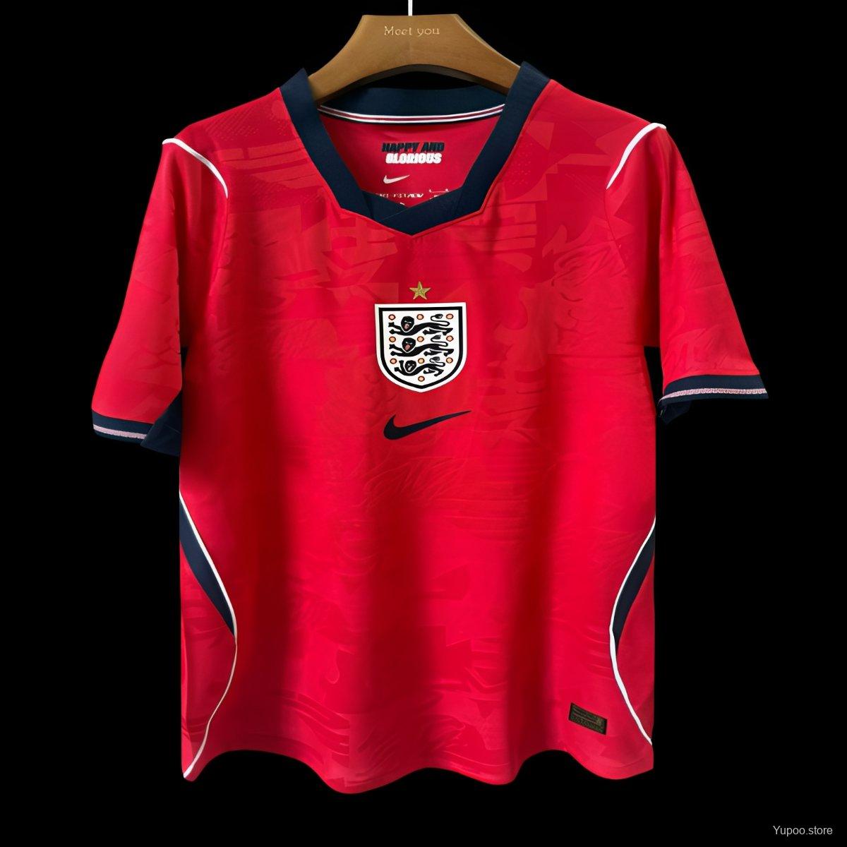 Camiseta de fútbol Inglaterra 2026 VISITANTE MANGA CORTA VERSION FAN